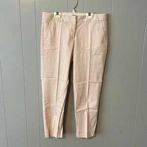 J . Crew Pale Pink City Fit Chino Pant Size 6